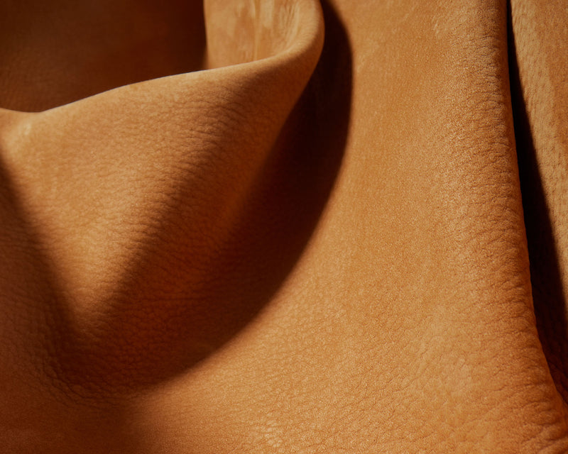Caramel Aniline Leather Nubuck Finish | DSHOP