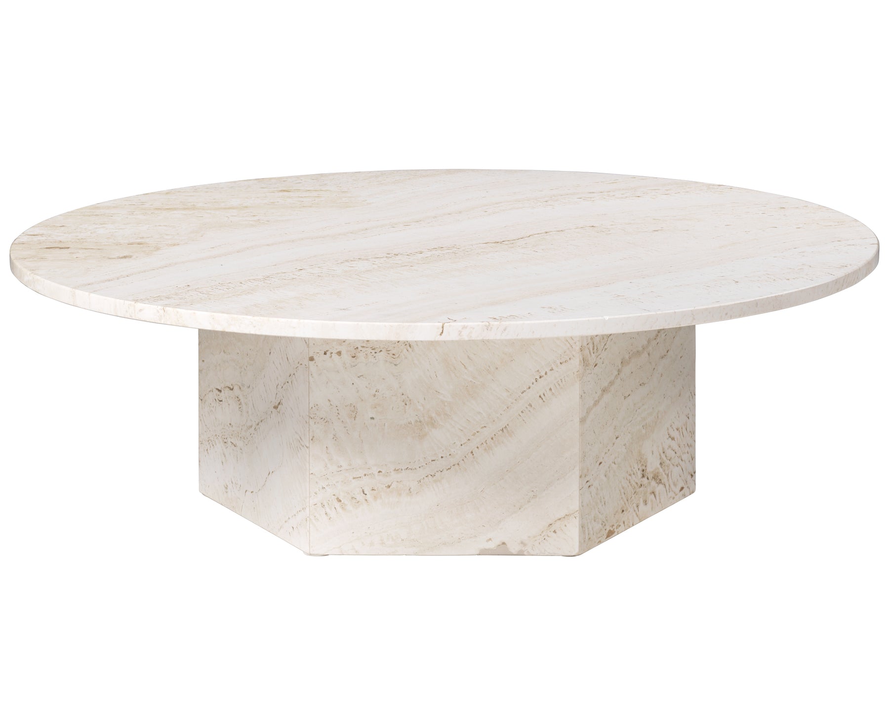 Epic Coffee Table in White Travertine | DSHOP