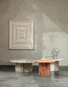 Round Travertine Coffee Tables | DSHOP