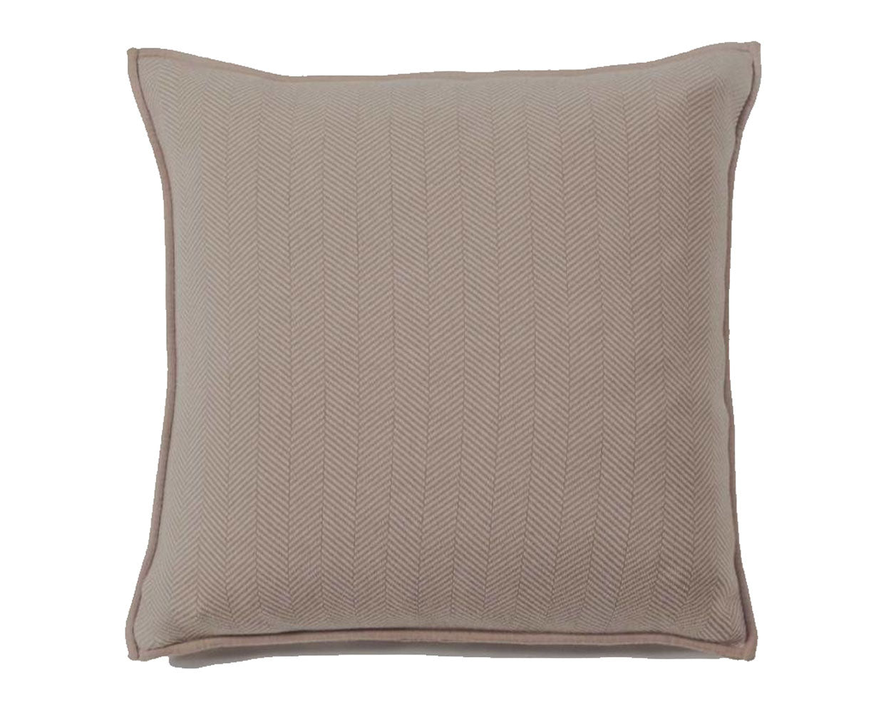 Henry Cashmere Pillow - Dark Taupe Ivory