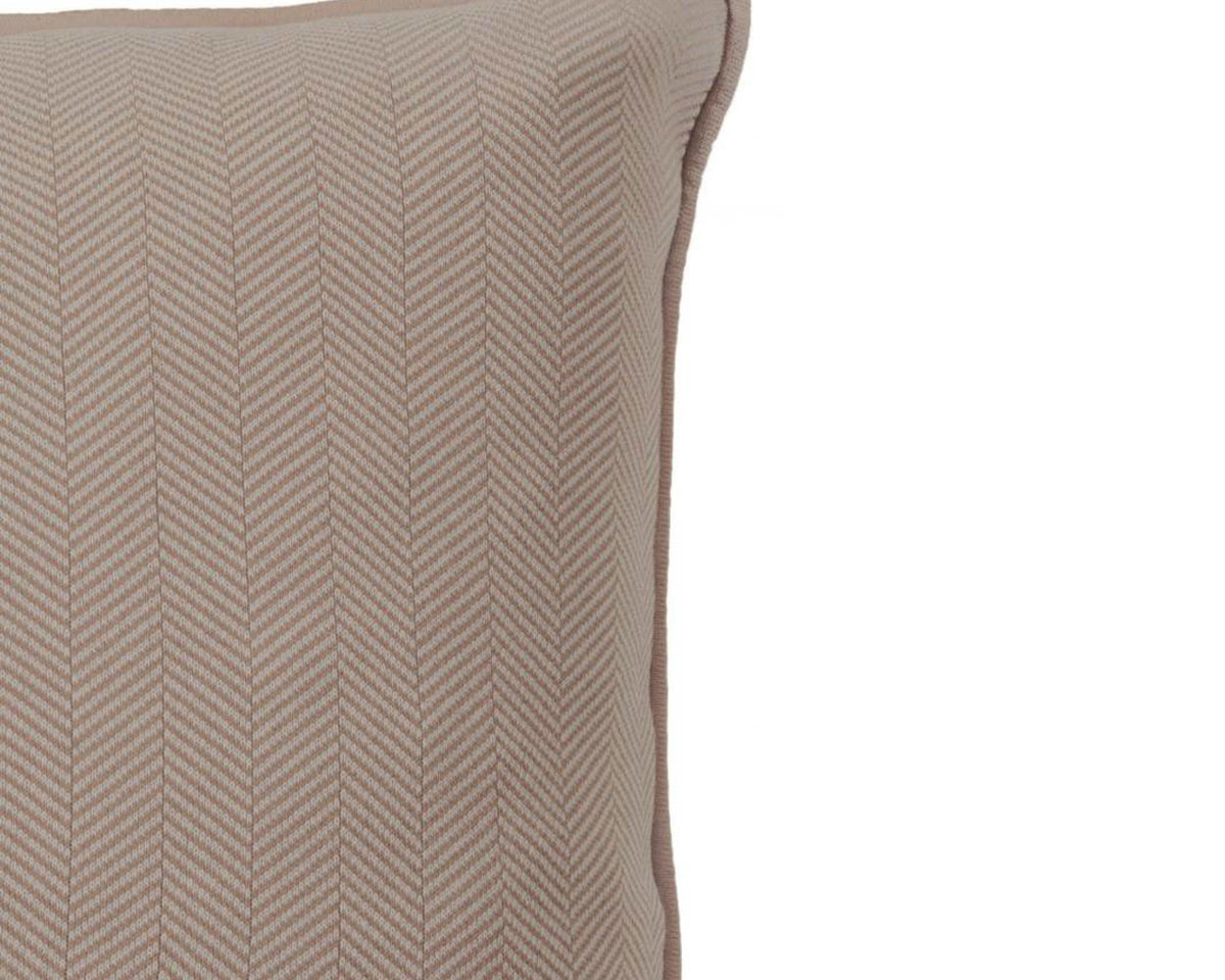 Henry Cashmere Pillow - Dark Taupe Ivory