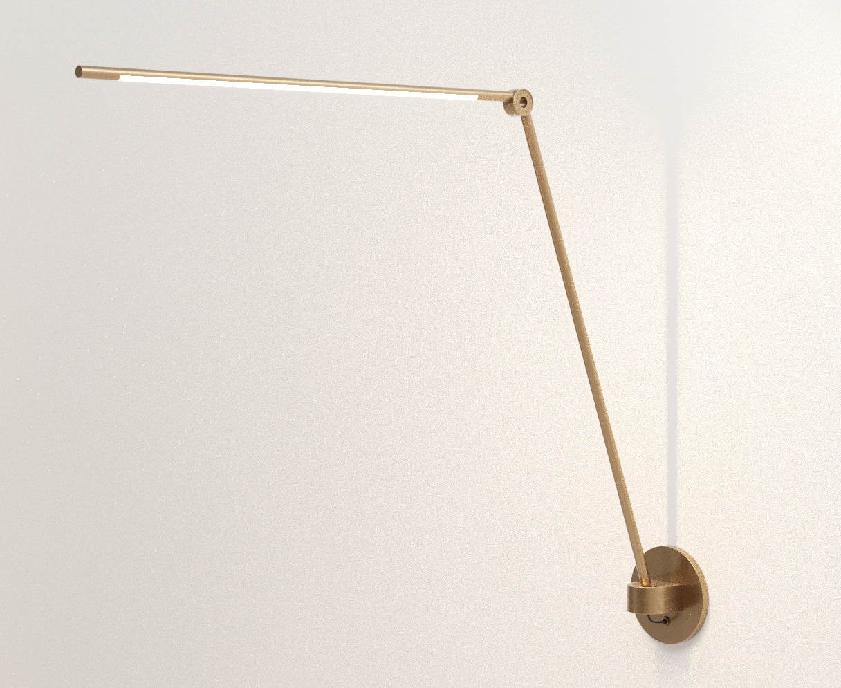 Juniper Thin Task Lamp - Wall - Brass | DSHOP
