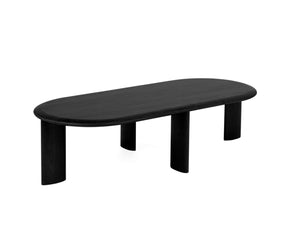 Black Stain Oval Coffee Table | DSHOP