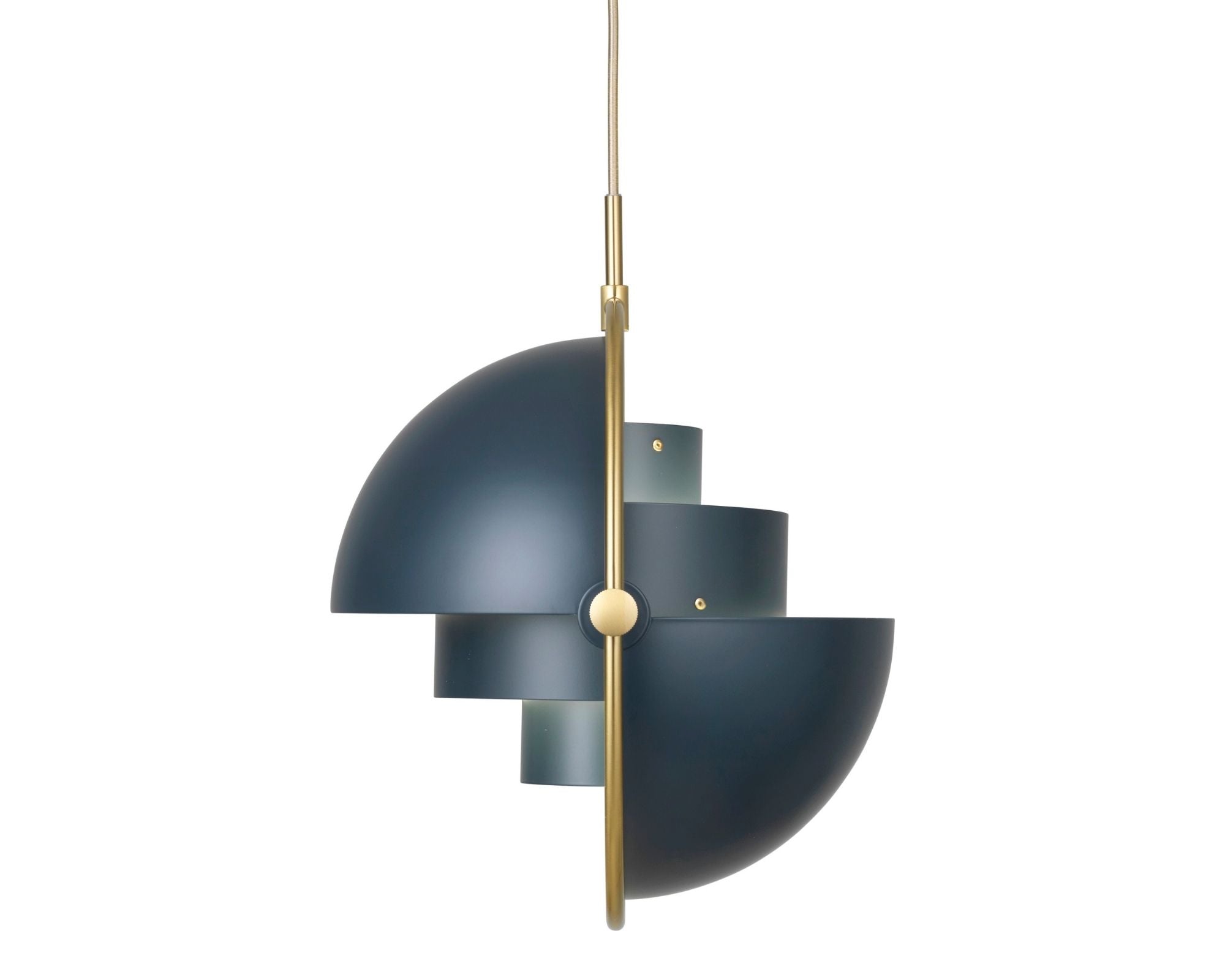 Multi-Light Pendant - Brass / Midnight Blue