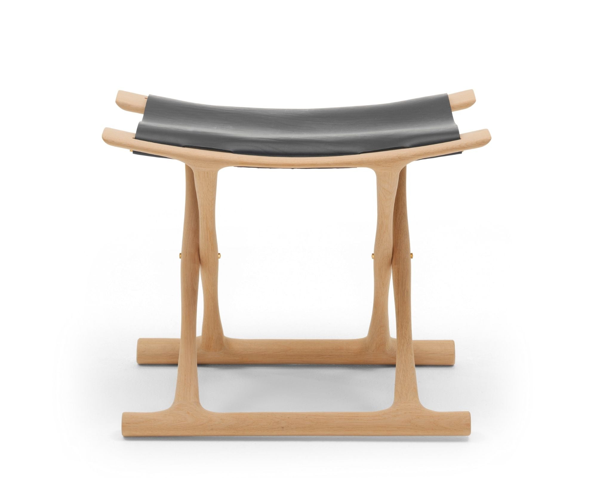 Carl Hansen & Son OW2000 Egyptian Stool | Wood & Leather Stool | DSHOP