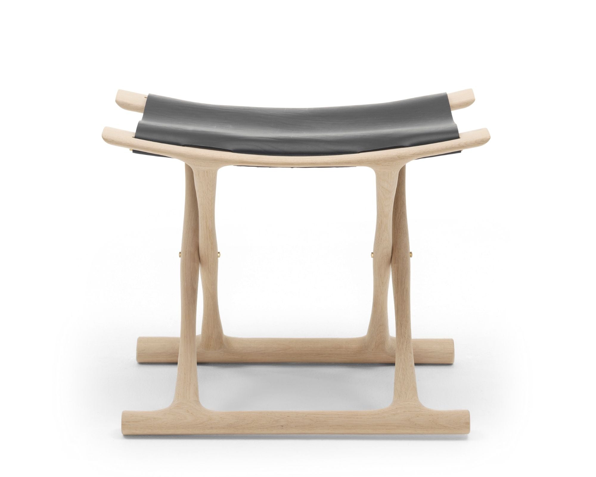 Carl Hansen & Son OW2000 Egyptian Stool | Wood & Leather Stool | DSHOP