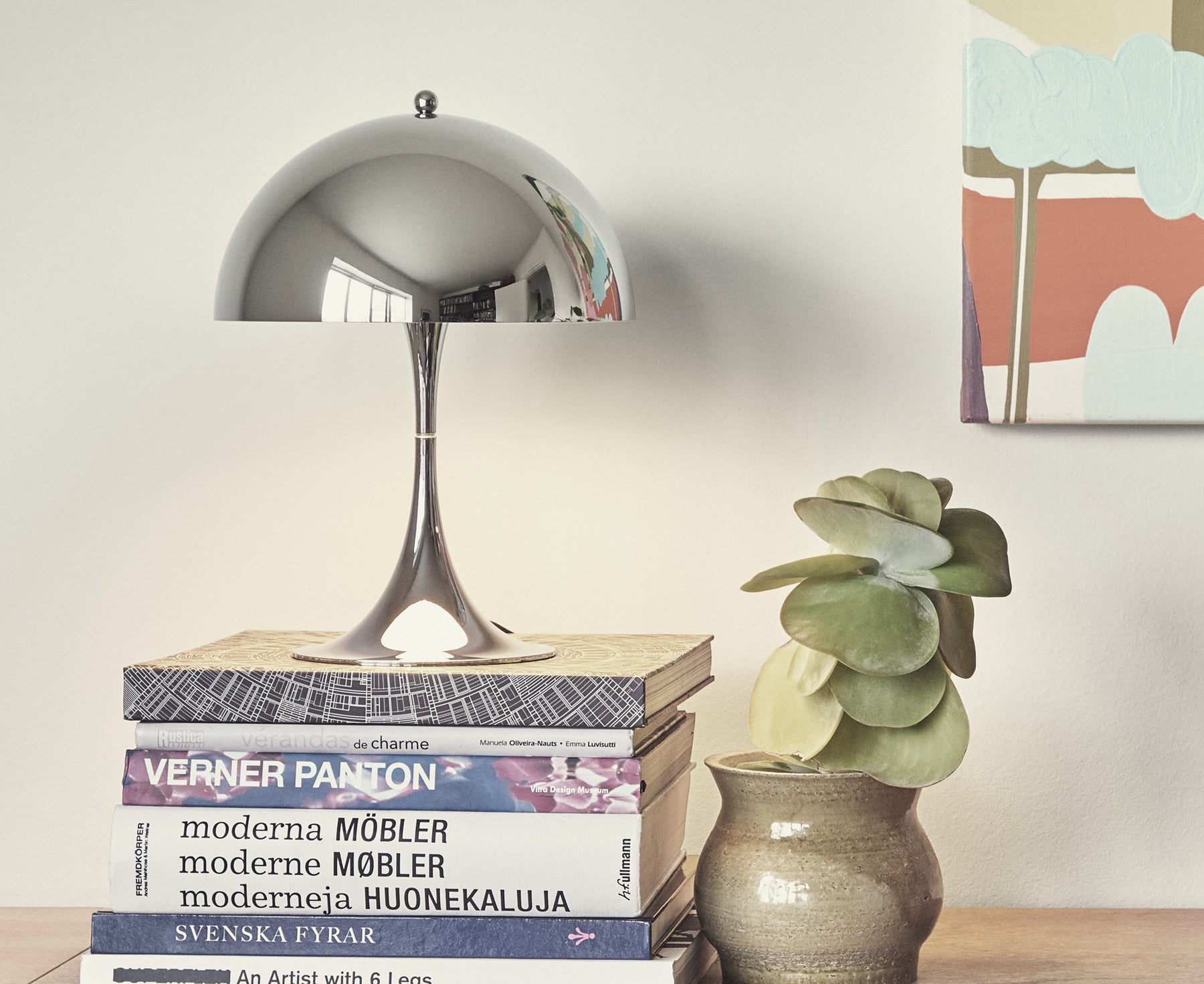 Louis Poulsen Panthella 160 Portable Lamp Grey Opal