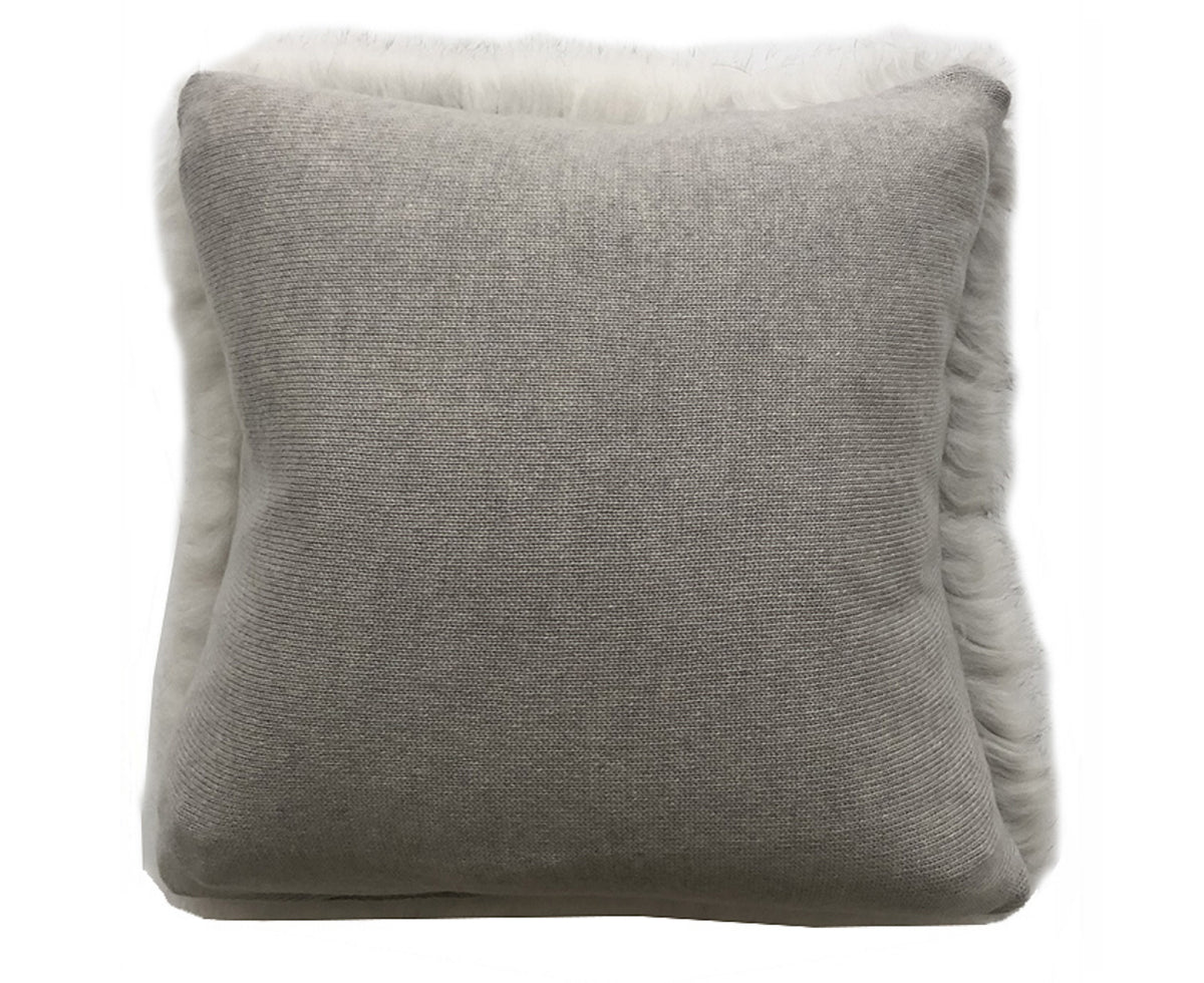 Grey Fur Pillow | DSHOP