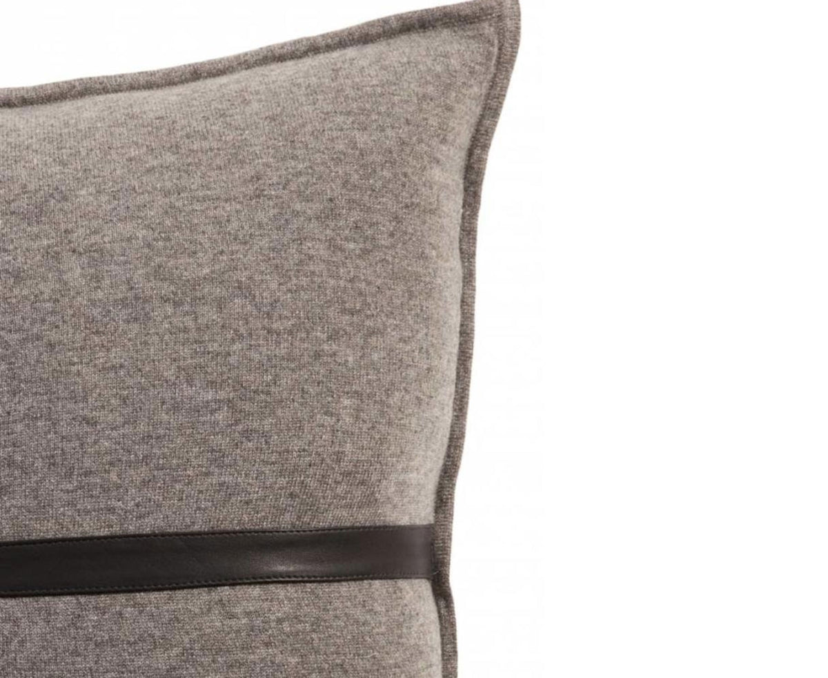 Grey & Black Cashmere Pillow | DSHOP