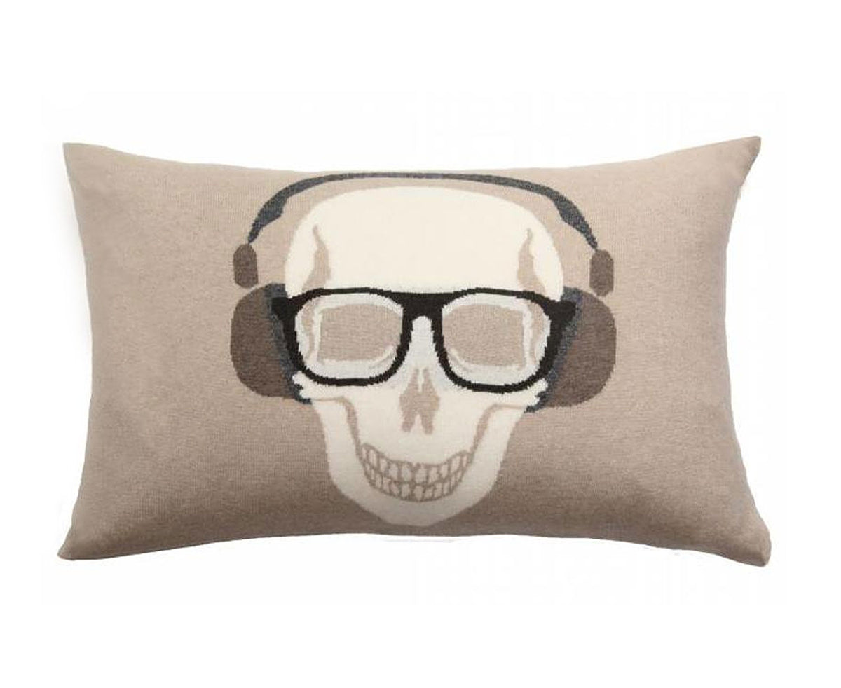 Skull Headphones Pillow - Beige Chocolate | DSHOP