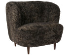 Stay Lounge Chair - Wood Base - Sheepskin