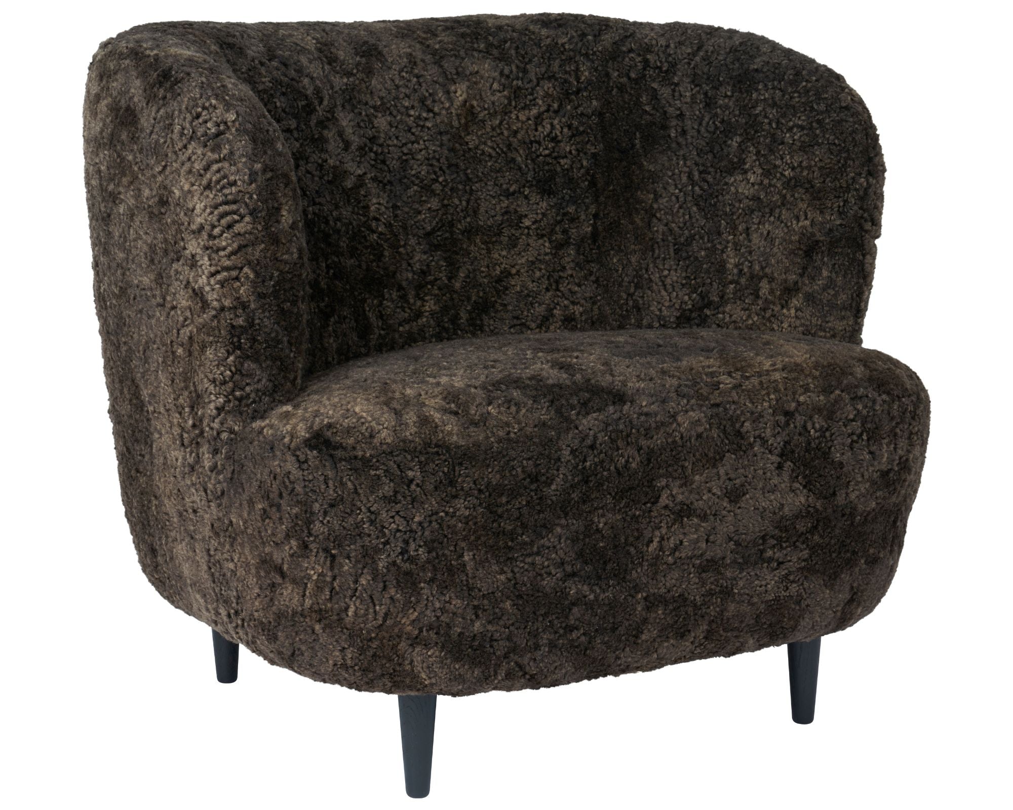 Stay Lounge Chair - Wood Base - Sheepskin