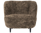 Stay Lounge Chair - Wood Base - Sheepskin