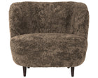 Stay Lounge Chair - Wood Base - Sheepskin