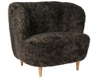 Stay Lounge Chair - Wood Base - Sheepskin