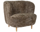 Stay Lounge Chair - Wood Base - Sheepskin
