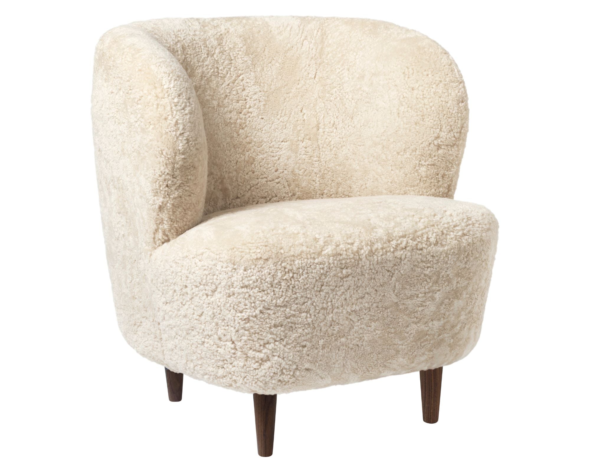 Stay Lounge Chair - Wood Base - Sheepskin