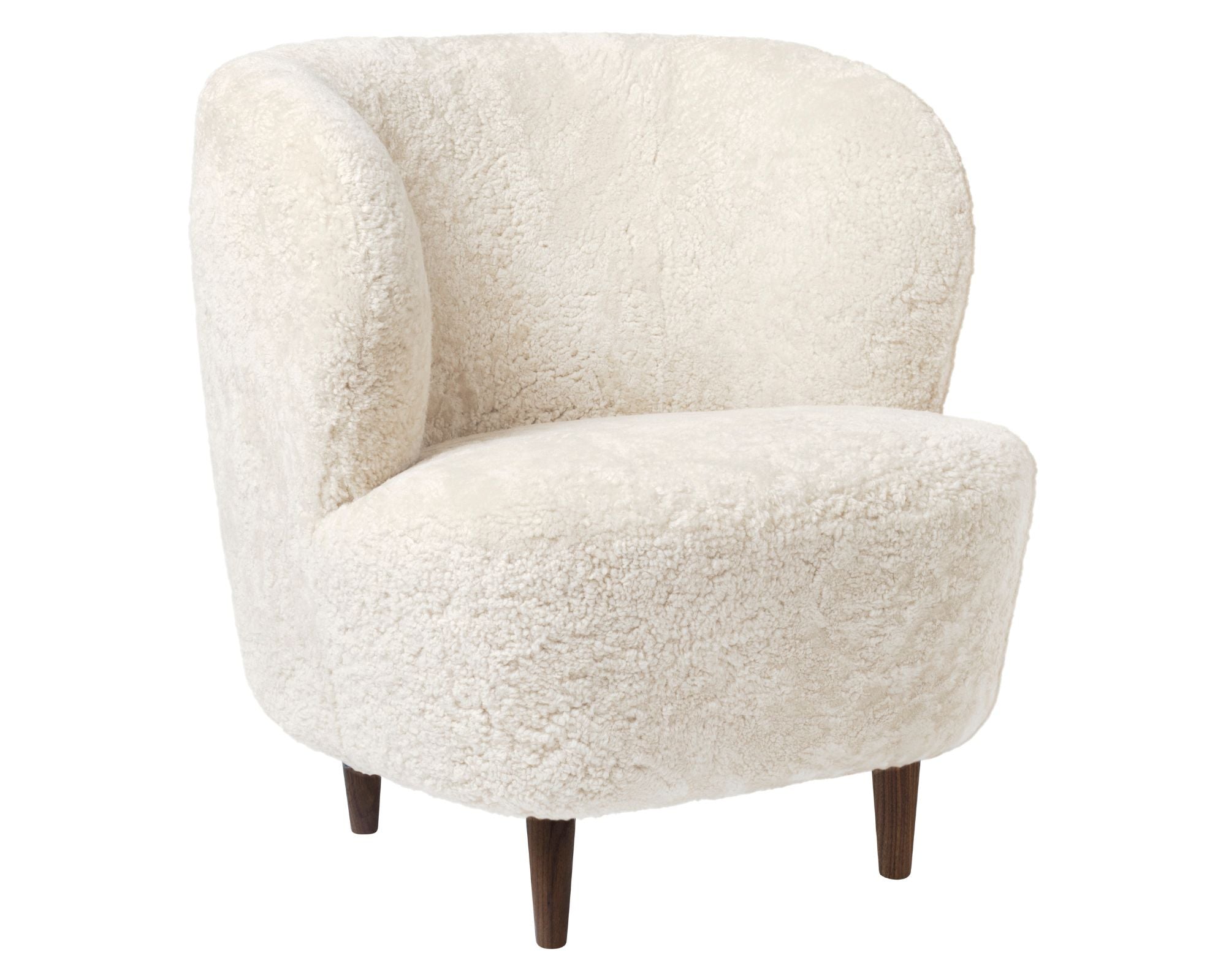 Stay Lounge Chair - Wood Base - Sheepskin