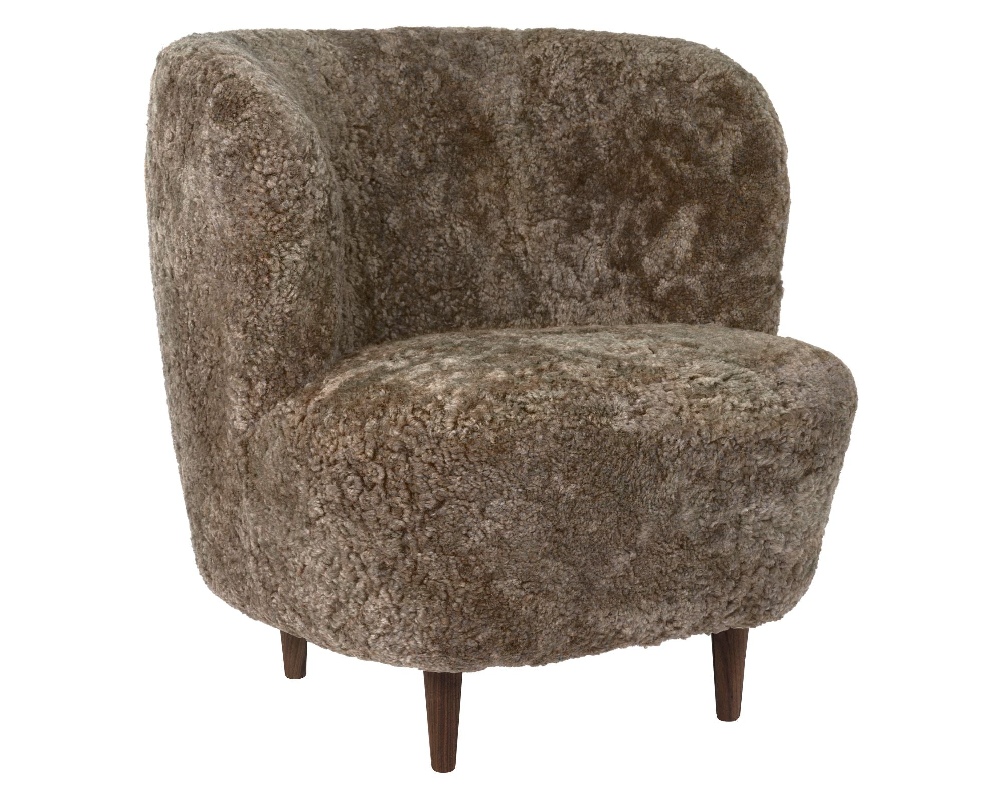 Stay Lounge Chair - Wood Base - Sheepskin