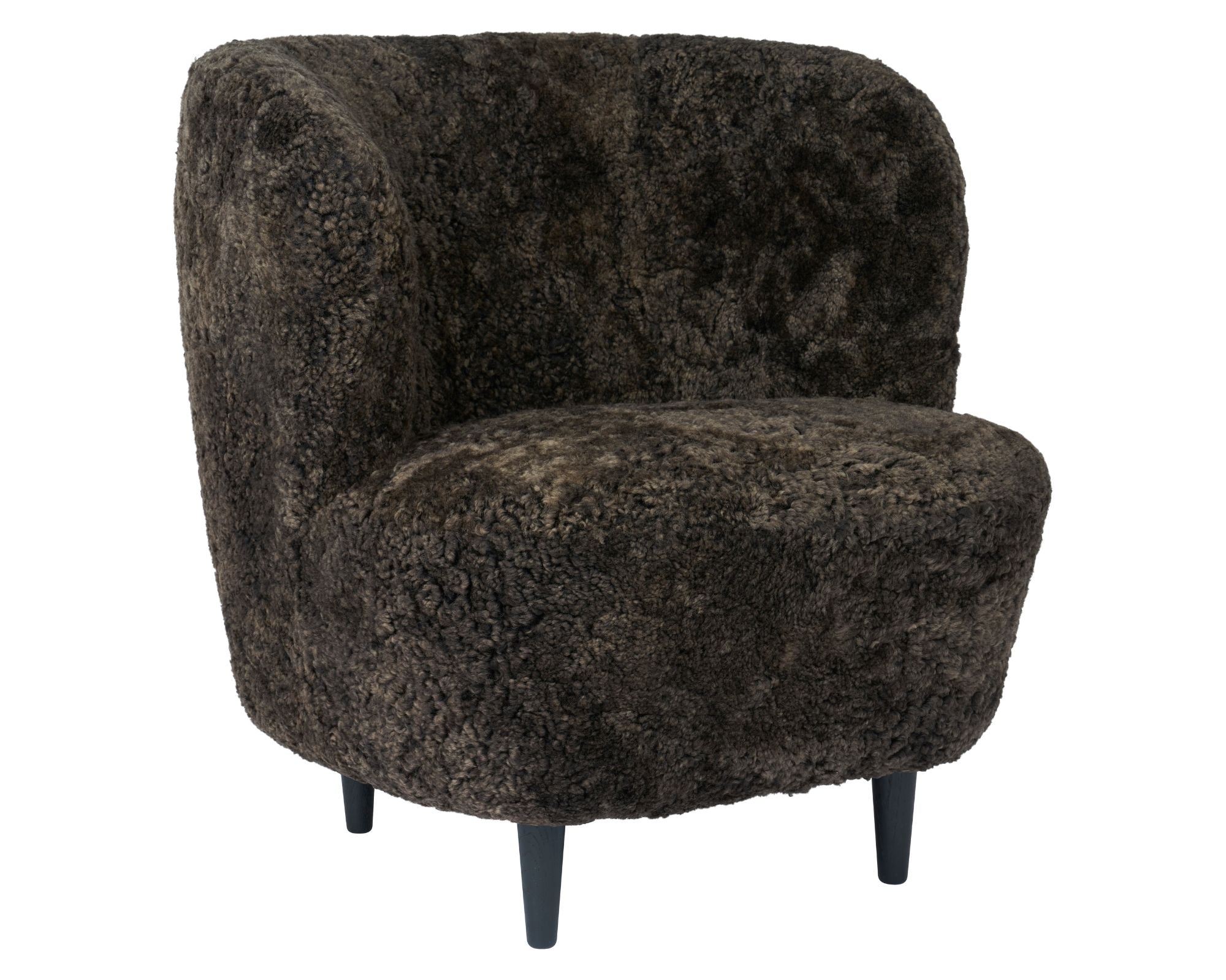 Stay Lounge Chair - Wood Base - Sheepskin