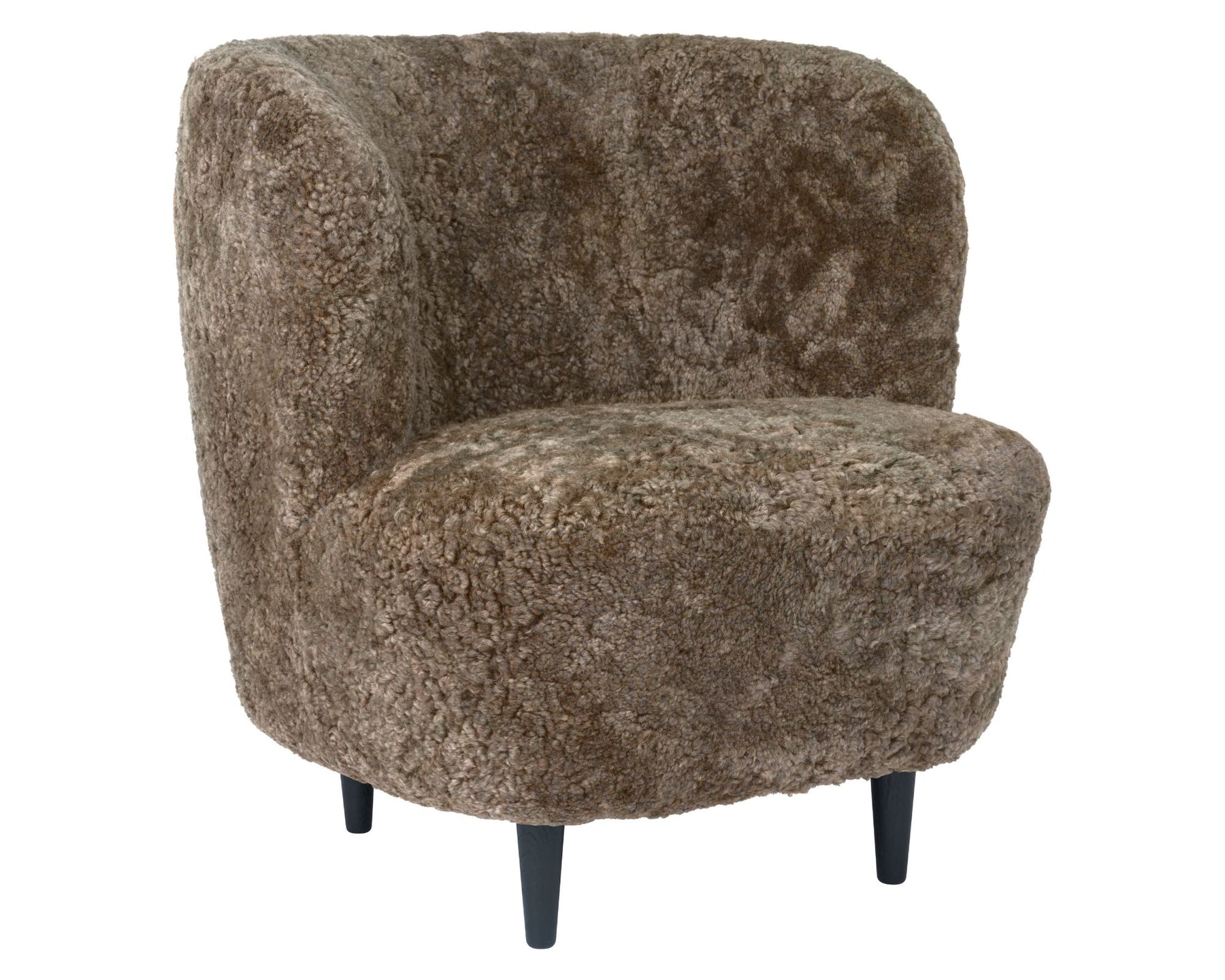 Stay Lounge Chair - Wood Base - Sheepskin