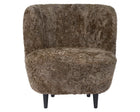Stay Lounge Chair - Wood Base - Sheepskin