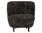 Stay Lounge Chair - Wood Base - Sheepskin