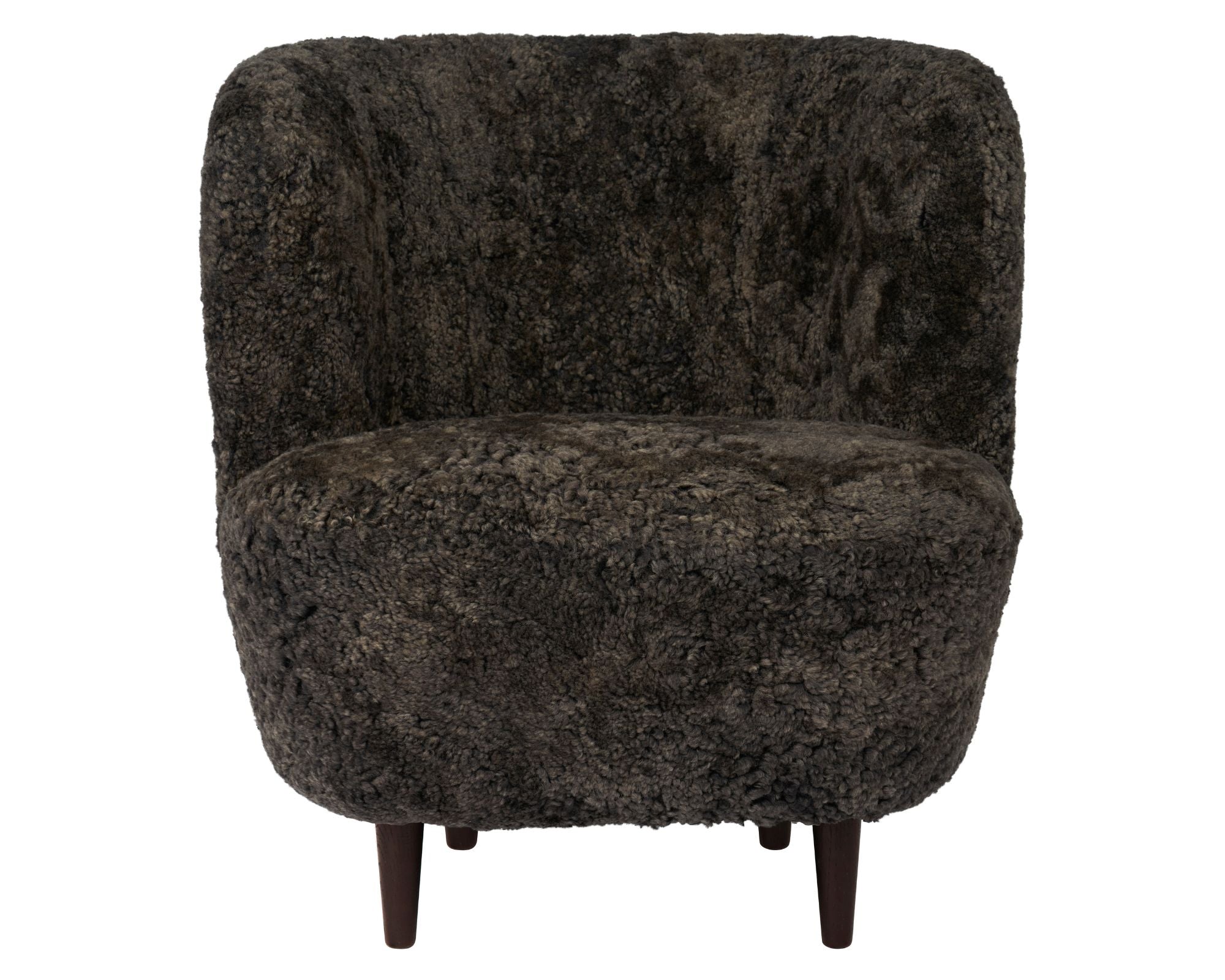 Stay Lounge Chair - Wood Base - Sheepskin