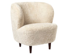 Stay Lounge Chair - Wood Base - Sheepskin