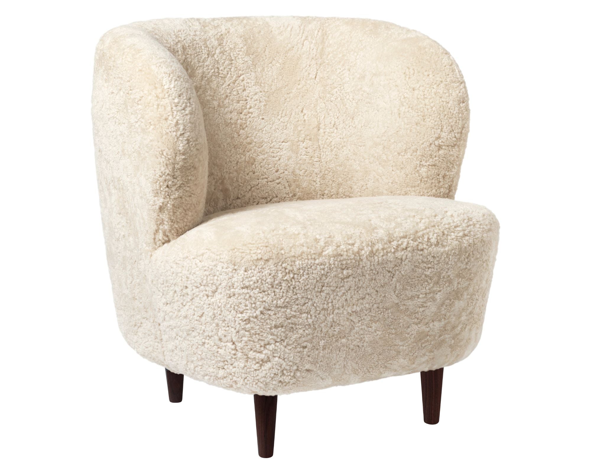 Stay Lounge Chair - Wood Base - Sheepskin