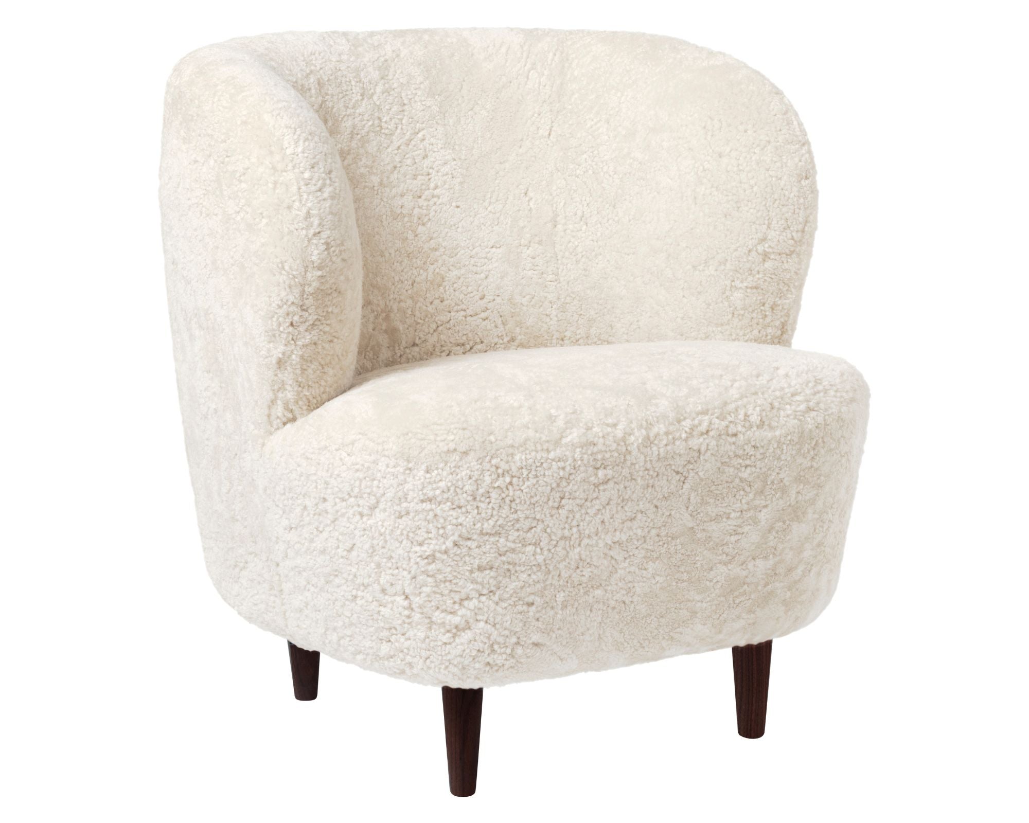 Stay Lounge Chair - Wood Base - Sheepskin