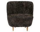 Stay Lounge Chair - Wood Base - Sheepskin