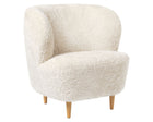Stay Lounge Chair - Wood Base - Sheepskin