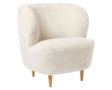 Stay Lounge Chair - Wood Base - Sheepskin