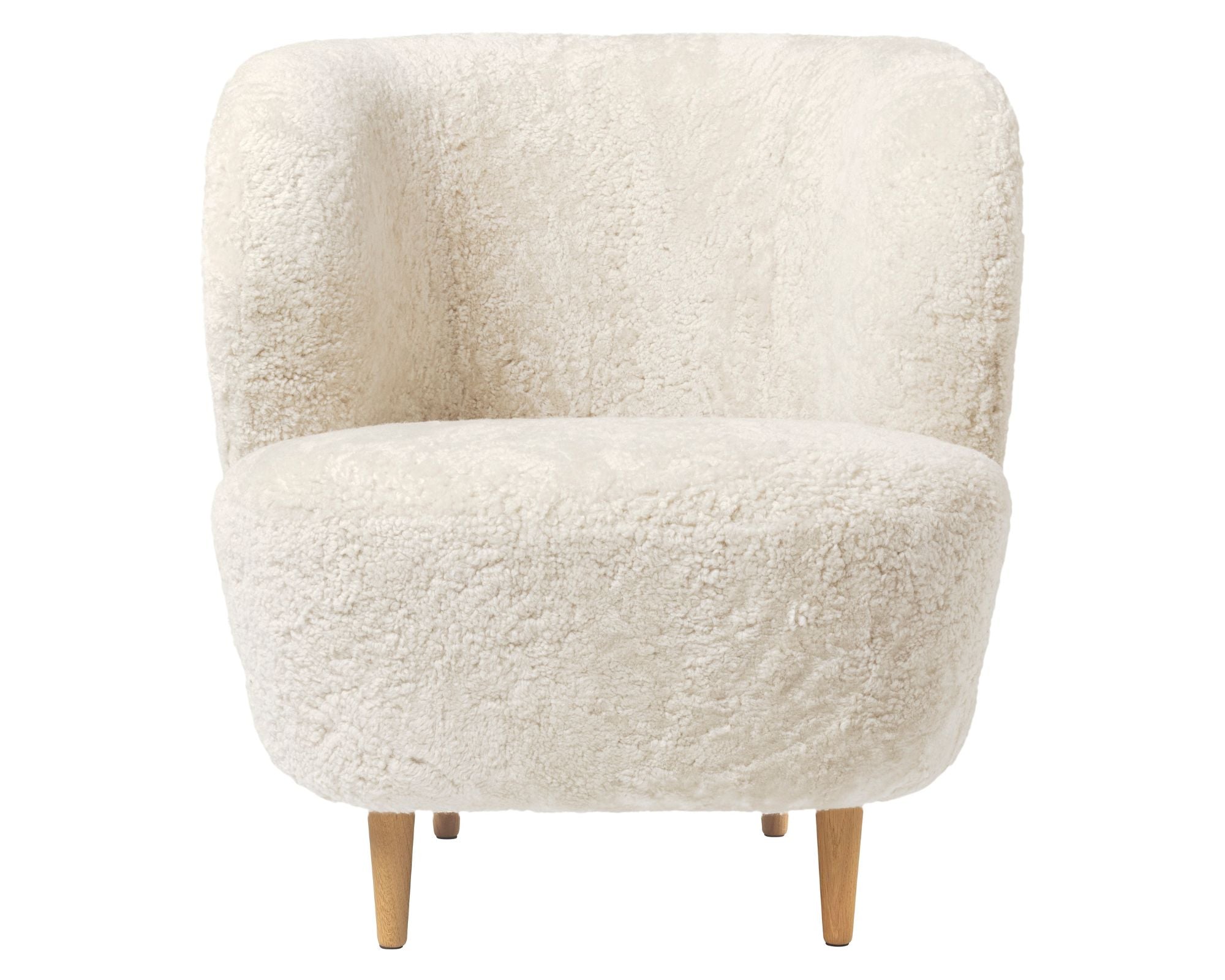 Stay Lounge Chair - Wood Base - Sheepskin