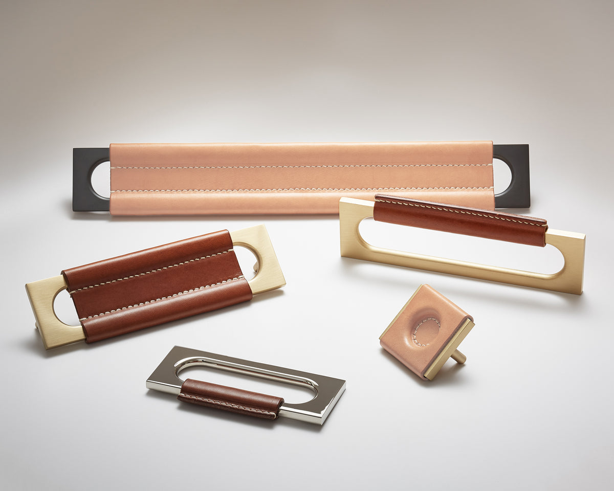 Nester Hardware Nest Studio Stitch-12 Handle | Contemporary Leather Hardware | DSHOP