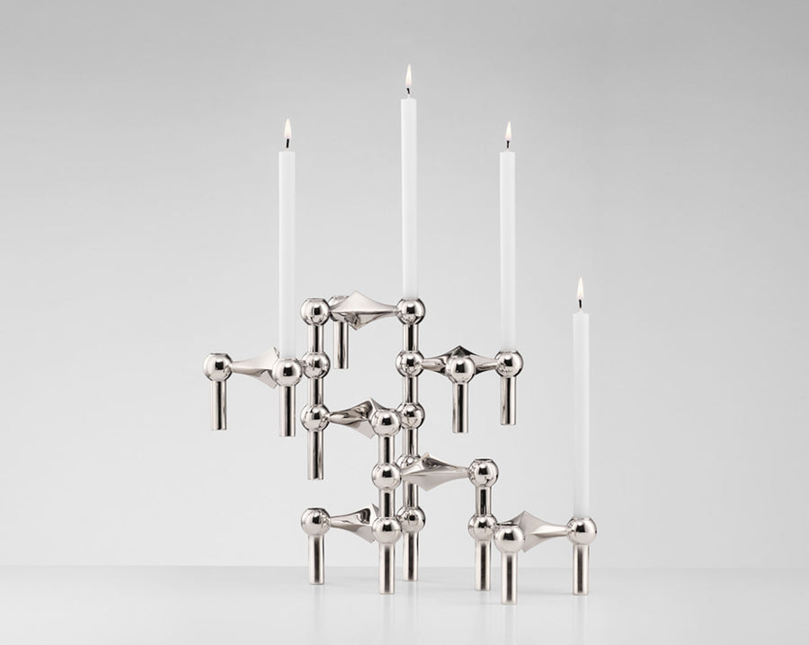 Stoff Nagel Candle Holder Chrome Modular Candelabra