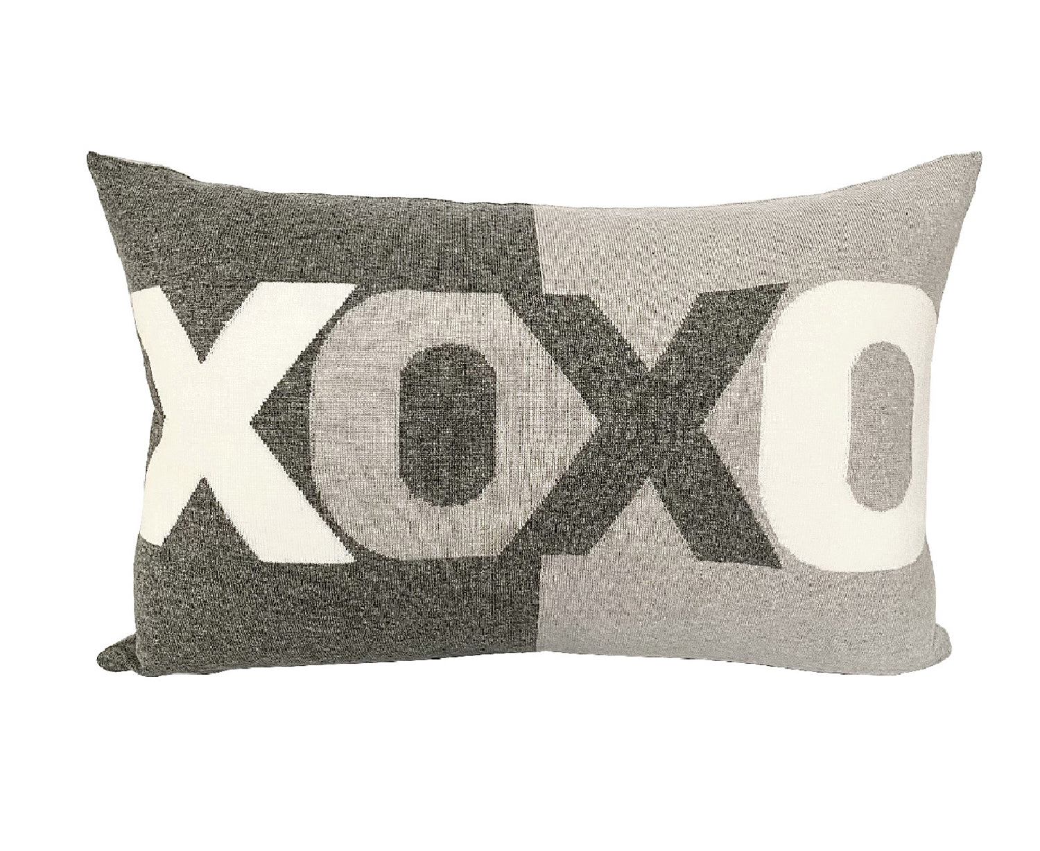 Cashmere XOXO Pillow - Gray Pearl Ivory | DSHOP