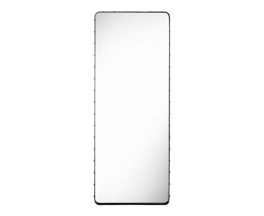 Gubi Adnet Wall Mirror, Rectangular - Black by Jacques Adnet | DSHOP