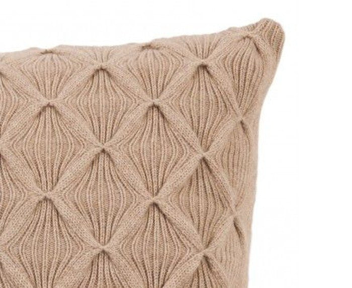 Cashmere Como Pillow - Taupe by Rani Arabella