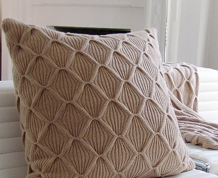 Cashmere Como Pillow - Taupe | DSHOP