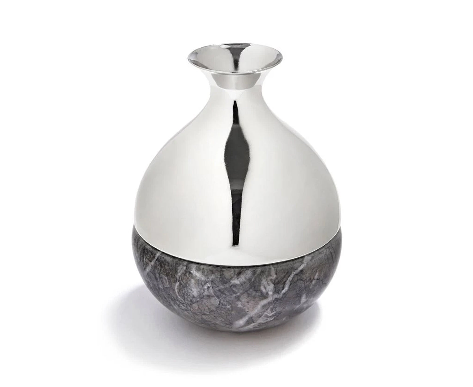 Dual Bud Vase - Carinico Marble / Nickel | DSHOP