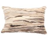 Venezia Fur Pillow - Beige Brown by Rani Arabella | DSHOP