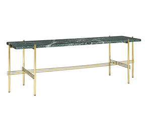 TS Console - 1 Rack - Green Marble & Brass | DSHOP