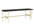 TS Console - 1 Rack - Black Marble & Brass | DSHOP