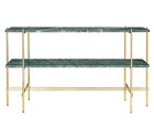 TS 2 Rack Console - Green Marble & Brass | DSHOP