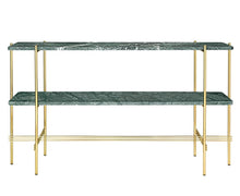 TS 2 Rack Console - Green Marble & Brass | DSHOP