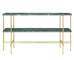 TS 2 Rack Console - Green Marble & Brass | DSHOP