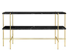 TS 2 Rack Console - Black Marble & Brass | DSHOP