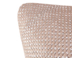 Woven Mini Bling Clay Silver Leather Pillow